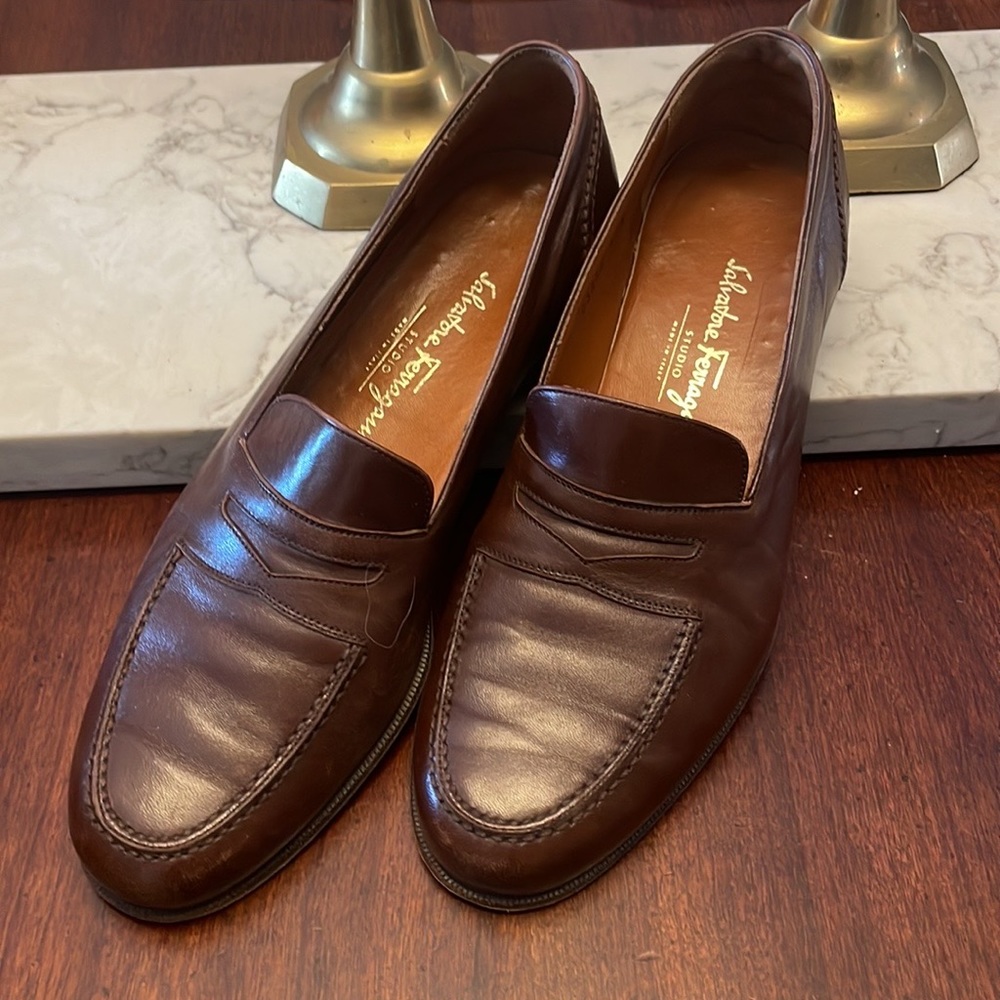 Salvatore Ferragamo loafers, size 10B (narrow)